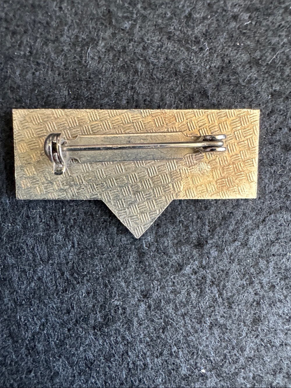 VTG Pierre Bex Art Deco Style Brooch Pin - Geometric Black and Gold - Picture 2 of 3